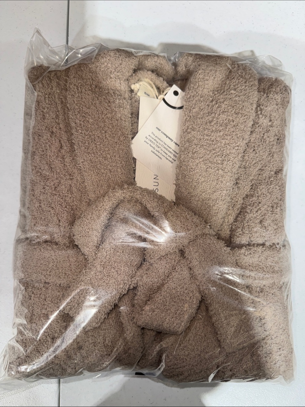 Sunday Citizen Snug Waffle Robe Taupe - Picture 5 of 5